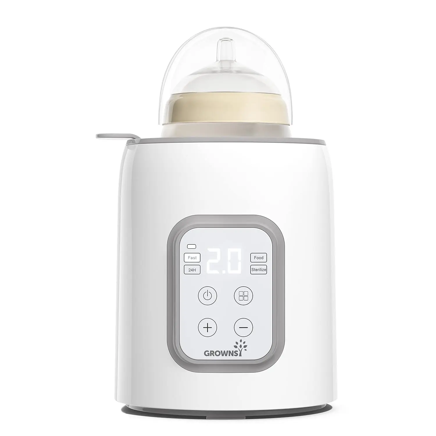 Bottle Warmer, 8-in-1 Fast Baby Bottle Warmer with Timer, Safe for Breastmilk Nutrients, Accurate Temperature Control, with Defrost, Sterili-zing, Keep Warm, Heats Baby Food & Bottles