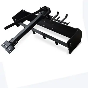 Garvee 42" Tow Behind Box Scraper with Tractor Box Blade Hitch, Compatible with Lawn Tractors, ATV, and UTV for Efficient Ground Leveling and Landscaping Tasks