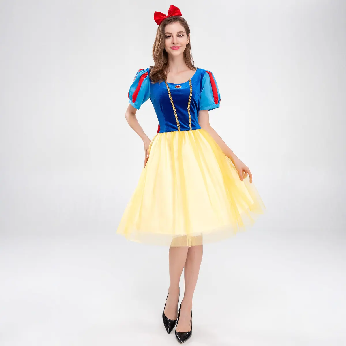 cos Christmas Long Dress Princess Costume Performance Costume Masquerade Costume Performance Costume