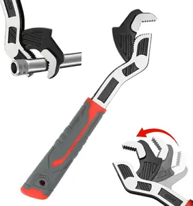 Multifunctional Self-Locking Wrench - 6, 8, 10, 12 Inch Adjustable Pipe Wrench With Non-Slip Handle, Chrome Vanadium Alloy Steel