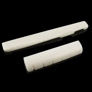6 Strings Guitar  Bridge Saddle and Nut Made of Real  (For Acoustic)