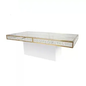 White Crystal Dining Table