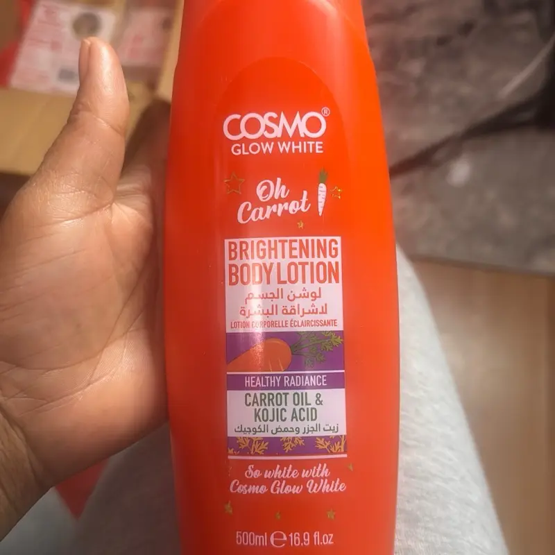 Cosmo Glow Oh Carrot Fruit-Based Body Butter, 500 ml/16.9 fl oz - Nourishing, Hydrating Bath & Body Care Option for Boosting Skin Moisture, Hydrate