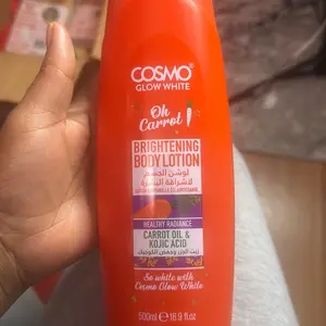 Cosmo Glow Oh Carrot Fruit-Based Body Butter, 500 ml/16.9 fl oz - Nourishing, Hydrating Bath & Body Care Option for Boosting Skin Moisture, Hydrate