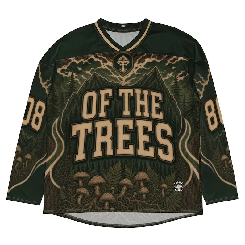 OF THE TREES Inspired Rave Jersey, Psychedelic Festival Outfit, Comfy Outfit for Bass Music Lovers
