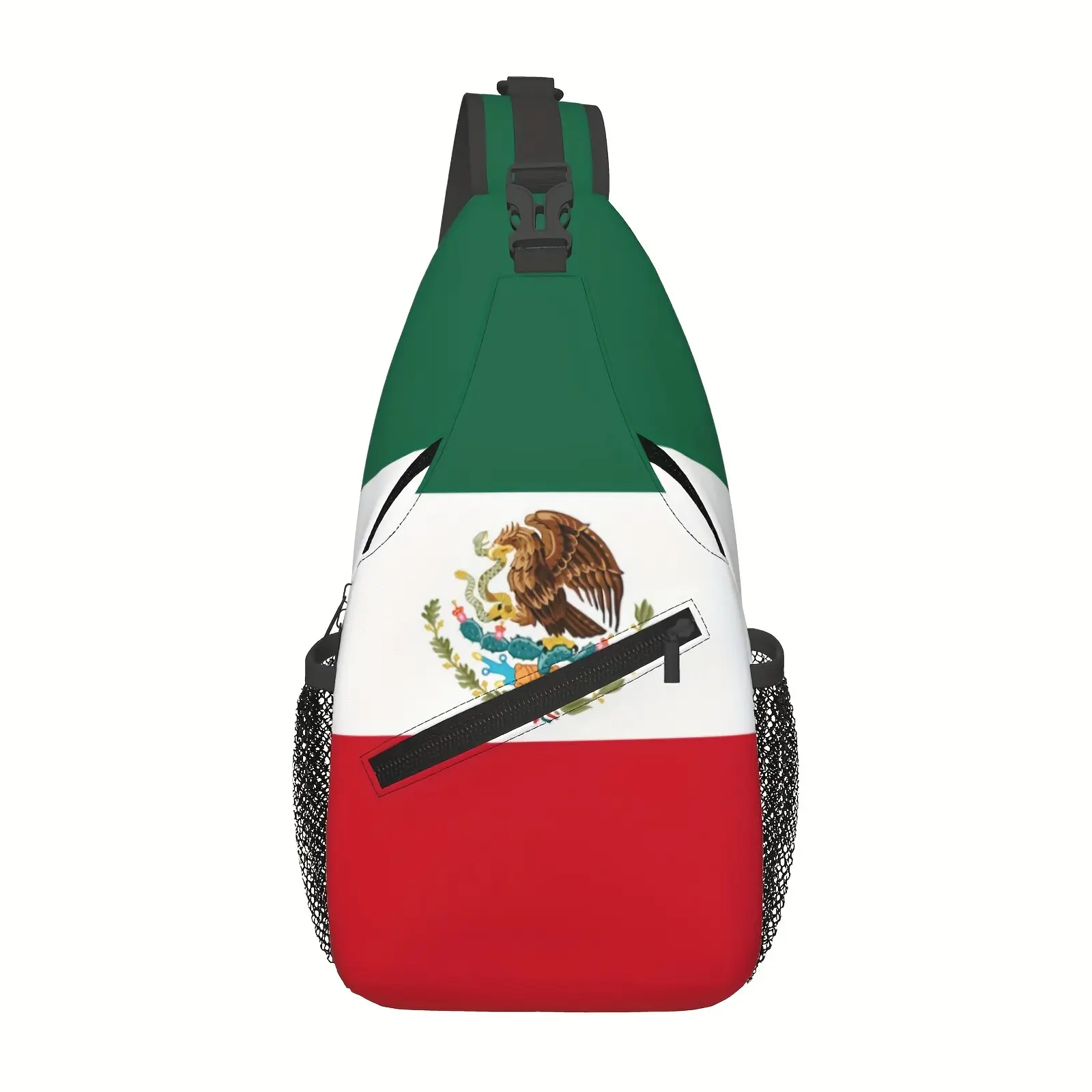 Crossbody Chest Bag Hiking Backpack Mexican Flag Shoulder Bag Folding Large Capacity Fashion Durable Can Be Used for Shopping, Work, Leisure Travel Beach Bag Fishing Backpack Travel Additions Must Have Backpack for School Back Christmas Gifts