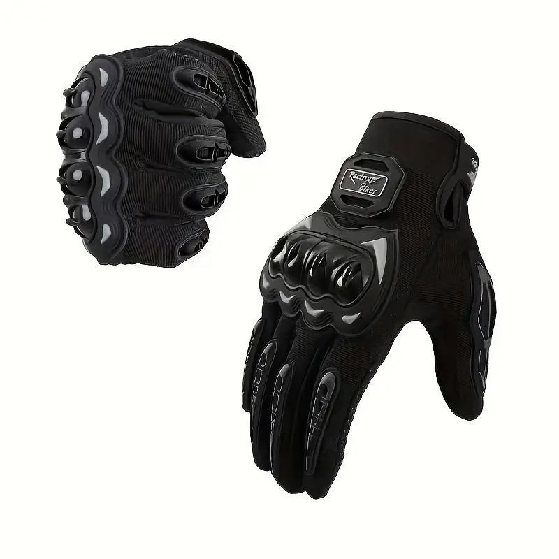 Touch screen spring summer motorcycle riding rider locomotive rider gloves protective drop hard shell protective off-road gloves Impact Gloves