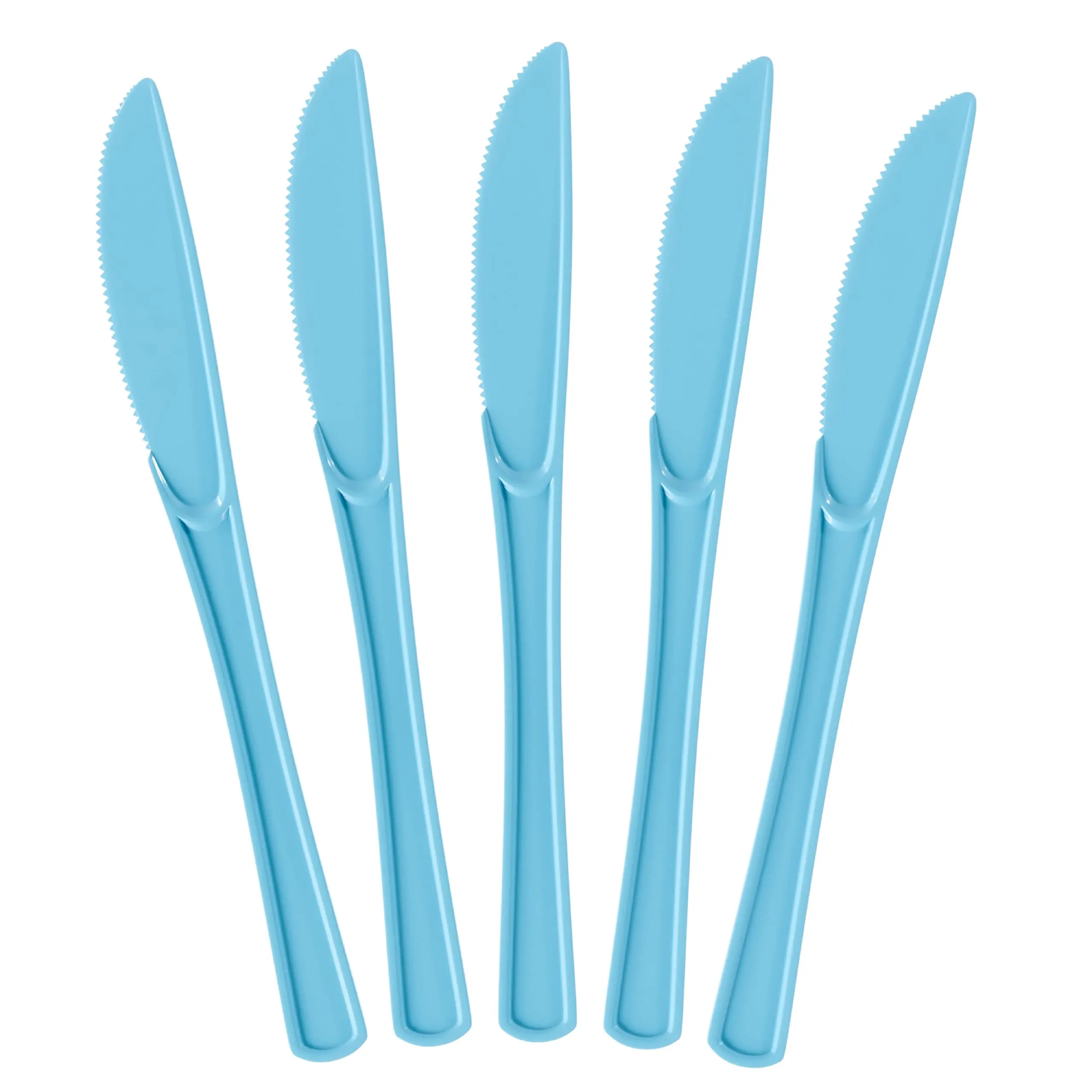 Heavy Duty Light Blue Plastic Knives | 7.75 in. | 50 Count