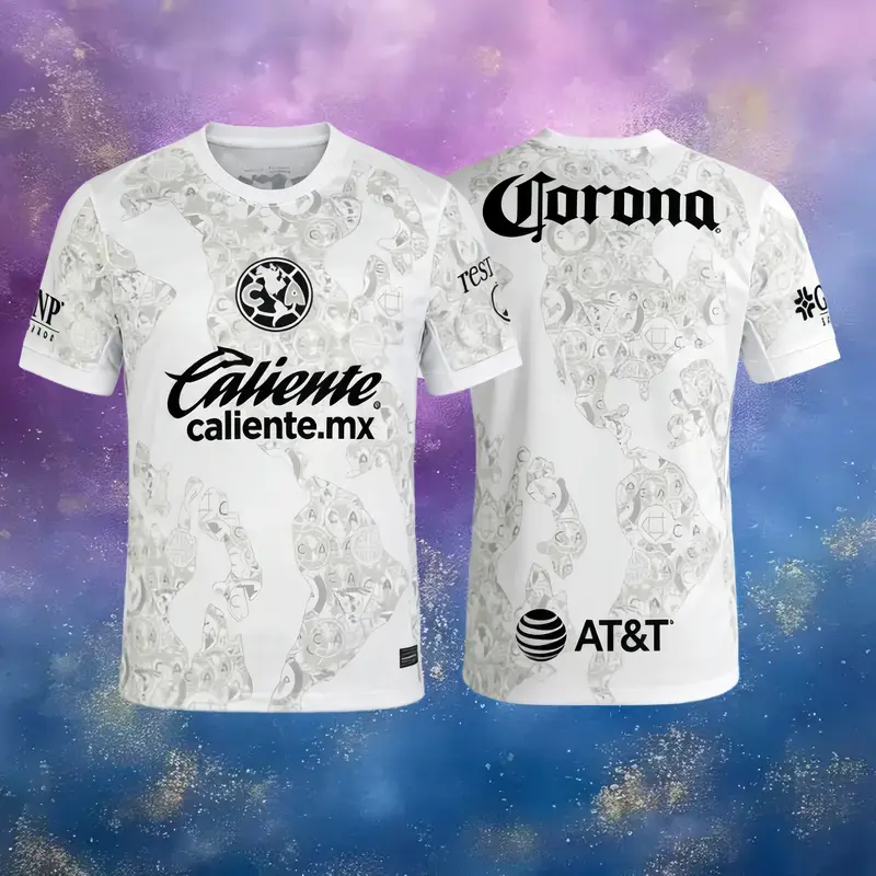 24/25 White Home Goalkeeper Style Jersey, Mexico Inspired Fan Shirt, Short Sleeve Match Day Sports Top, Unisex Football Apparel