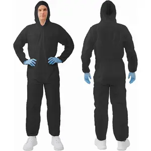 10 Colors Options Disposable Protective Coveralls, Paint Suit with Elastic Wrists Ankles and Hood