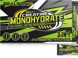 5000mg 99.9% Micronized Creatine Monohydrate Powder Stick Packs with 800mg of Taurine, and 200mg of L-theanine Supports Strength, Lean Muscle, & Recovery for Men & Women Creatine Packets 50 Servings