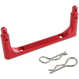 Forward Body Pillars for MJX Hyper Go H14MK 14301 14302 14303 1/14 RC Car Metal Front Shell Pillar Body Fixed Pillar Upgraded Parts and Accessories (Red