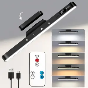 Under Cabinet LED Light Type-C Fast Charging Rechargeable Magnetic LED Light with Motion Sensor No-Drill Install for Kitchen Cabinet Stair Bar Emergency Light