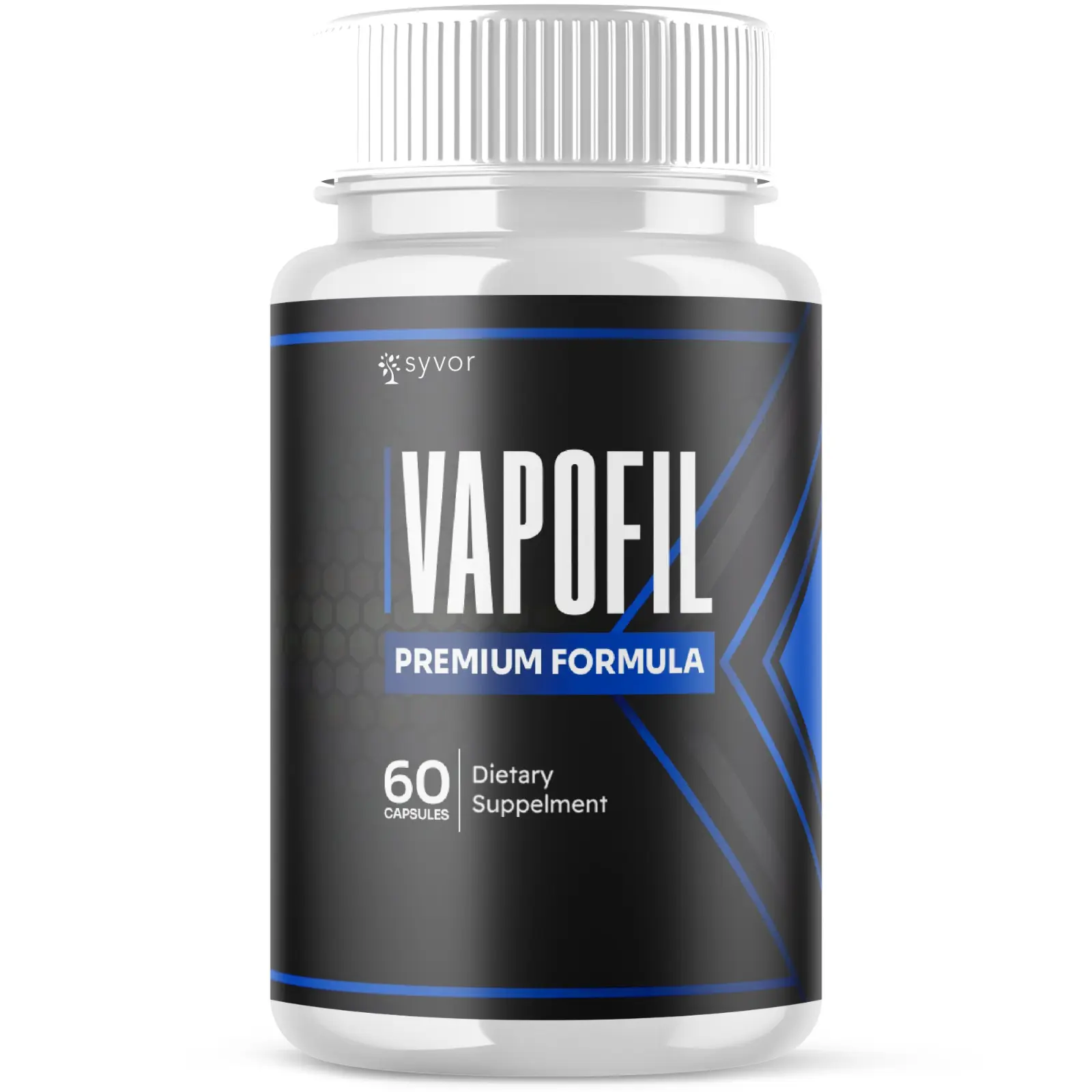 1 Pack Vapofil Advanced Male Pills, Herbal Support Supplement with Tribulus, Horny Goat Weed, Longjack, Ginseng & Ashwagandha, 60 Capsules