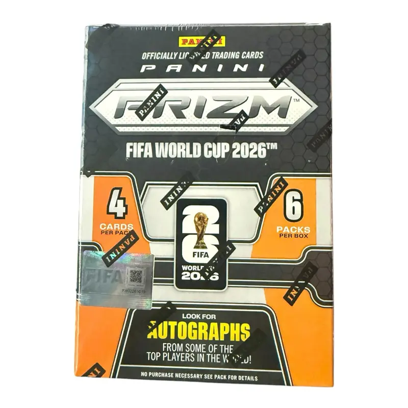 Panini Prizm FIFA World Cup 2026 Trading Cards - 4 Cards Per Pack, 6 Packs Per Box, Look for Autographs from Top Players