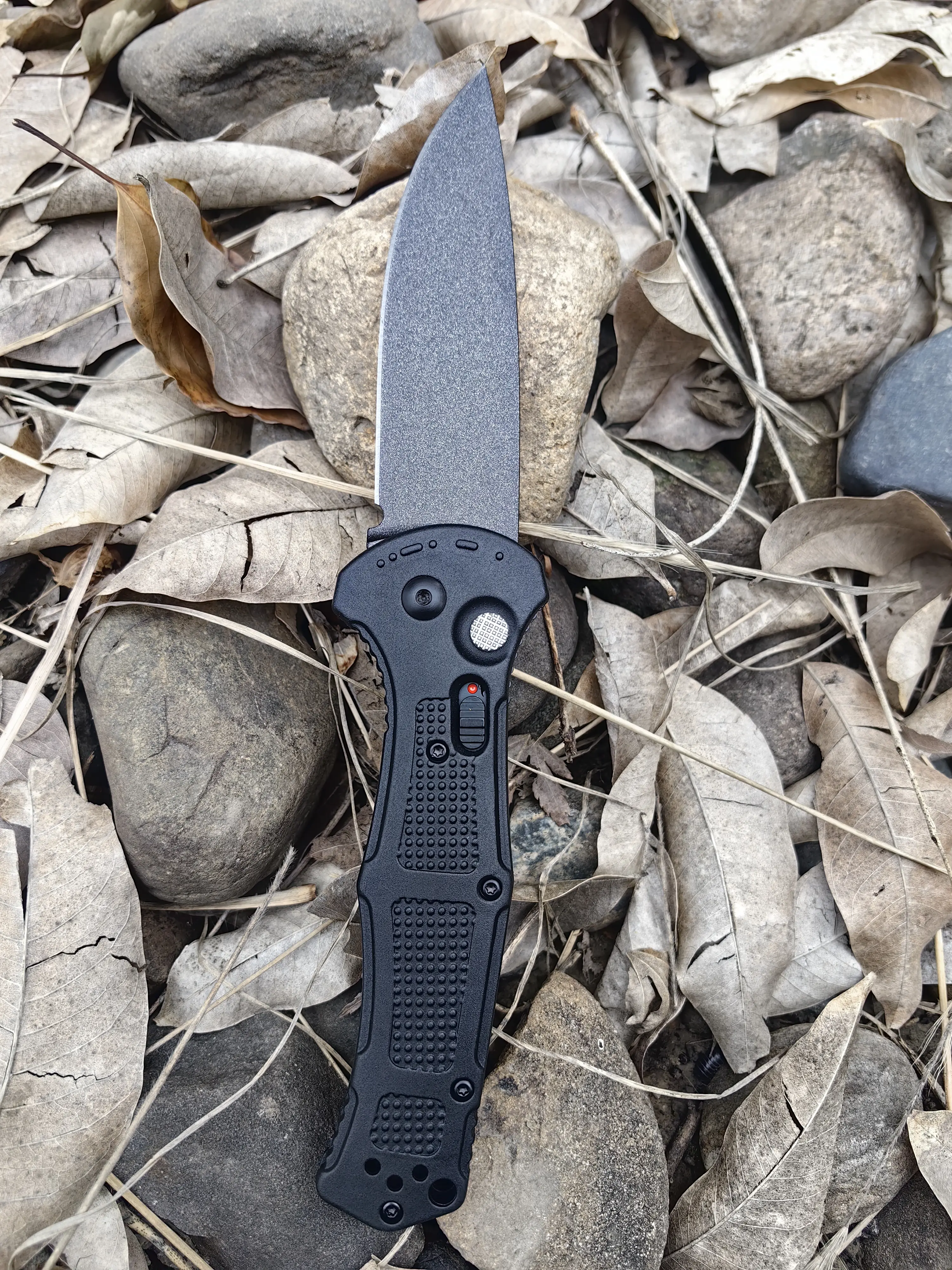 Greenish 9070 Tactical Accessories Pocket Knife - D2 Steel Blade, Non-Slip Fiberglass Handle, Sharp Multi-Functional EDC Folding Knife for Outdoor & Survival Camping Hiking, Knives