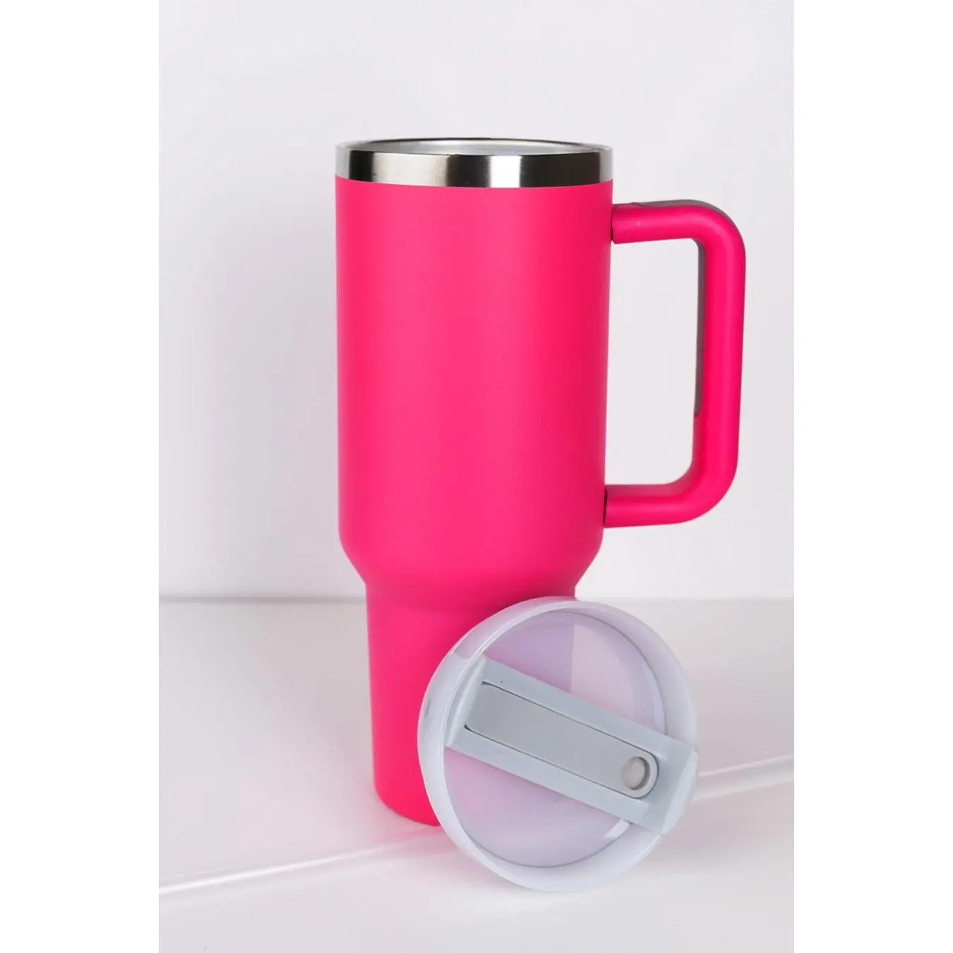 RoadSip Stainless Steel Tumbler with Handle and Sip 40 oz.