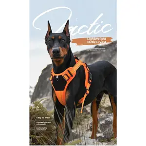 Tactical Dog Harness – Universal Harness, Walking Harness & Safety Harnesses for Small to Large Dogs, Durable Reflective, Easy to Control, No Pull Adjustable Pet Harness, Pet Supplies