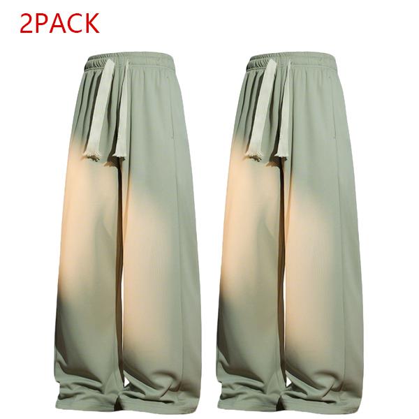 2PACK Men's Oversized Wide Leg Sweatpants  Trendy Drawstring Streetwear Pants, Comfy Lounge & Gym Track Pants