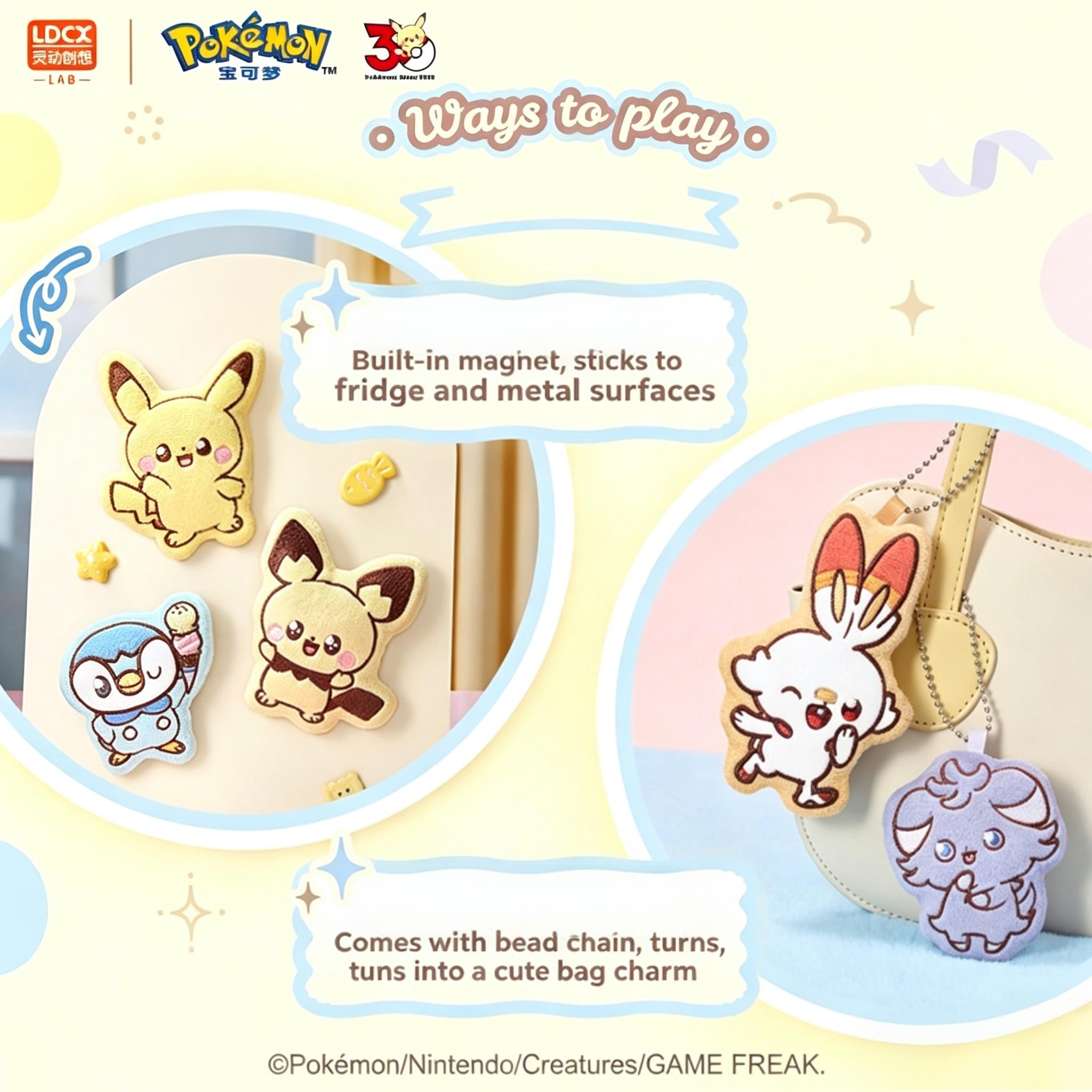 Pokémon Peaceful Encounter Sweet Moment Magnetic Plush Blind Box Embroidered Pokémon Magnet Dolls Soft Fluffy Fridge Ornaments Cute Surprise Collectible Gift For Pokémon Fans And Teenagers Pokémon Peaceful Encounter Sweet Moment Magnetic Plush Blind Box Embroidered Pokémon Magnet Dolls Soft Fluffy Fridge Ornaments Cute Surprise Collectible Gift For Pokémon Fans And Teenagers