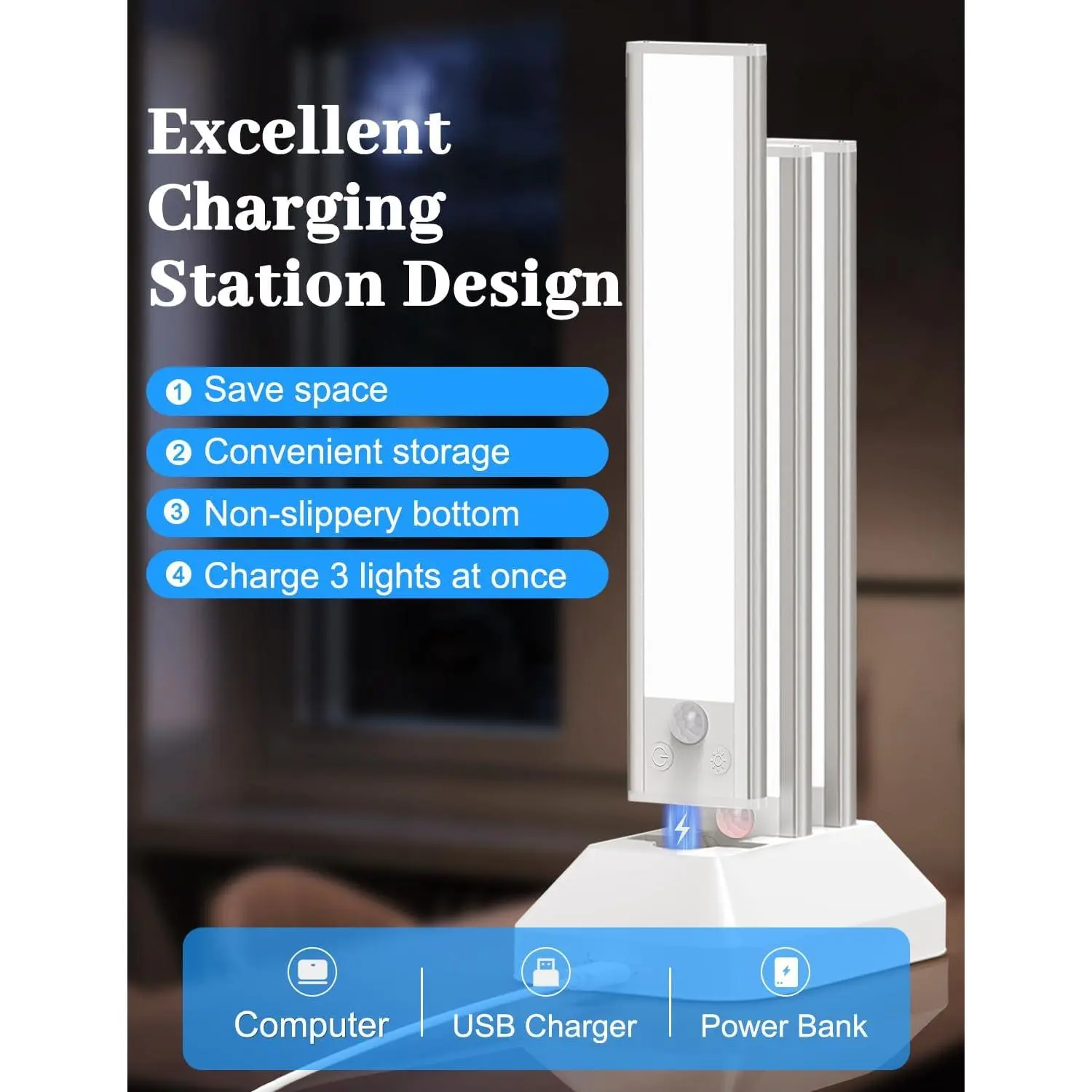 MATULSA Rechargeable Motion Sensor LED Under Cabinet Lights - 6/3-Piece Set with Charging Station, Dimmable 3-Color Temp, Magnetic Wireless, Shelf & Kitchen Lights (Mother’s Gift Option), Led Lights, Shelf Lights MATULSA Rechargeable Motion Sensor LED Under Cabinet Lights - 6/3-Piece Set with Charging Station, Dimmable 3-Color Temp, Magnetic Wireless, Shelf & Kitchen Lights (Mother’s Gift Option), Led Lights, Shelf Lights