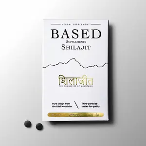 Based Pure Shilajit Tablets | Shilajit Superfood | Lab Tested For Purity | Helps Build Energy Levels | 60 Tablets | Dietary Supplement