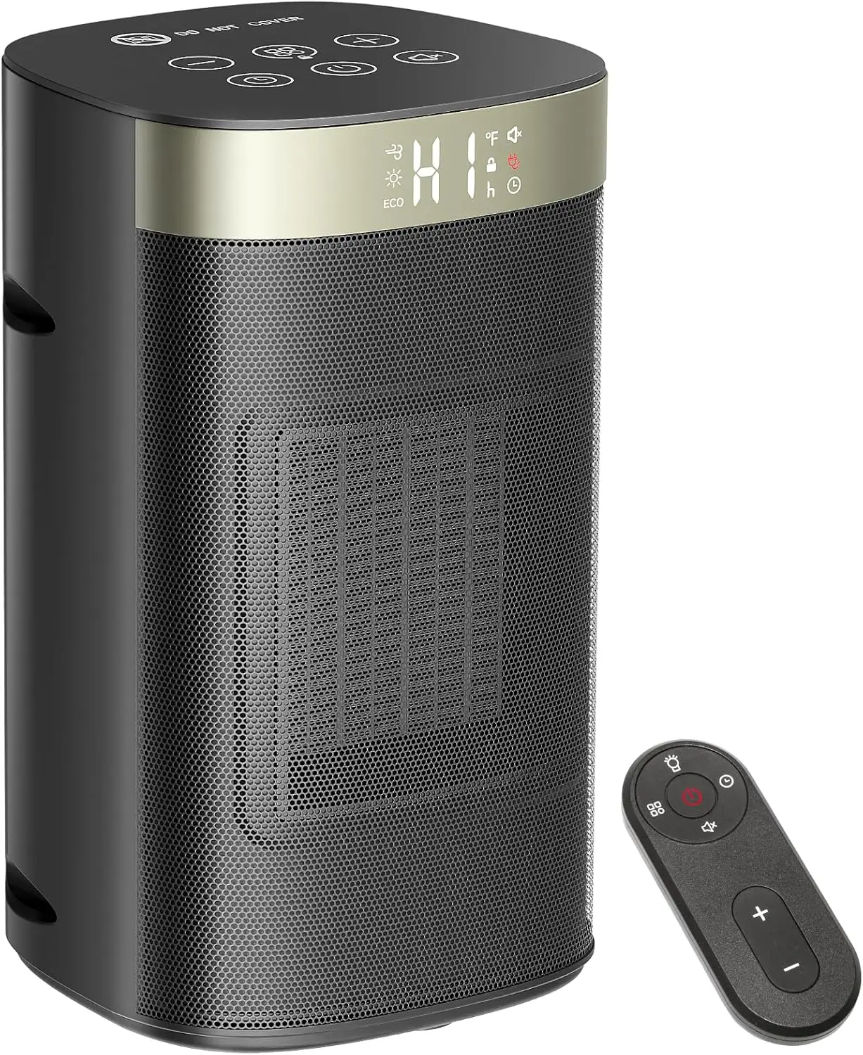 1500W Space Heater, Fast Heating & Energy Saving Portable Electric Heater with Remote, 5 Modes Adjustable Thermostat 24H Timer, Safe Quiet for Bedroom Office Home Use