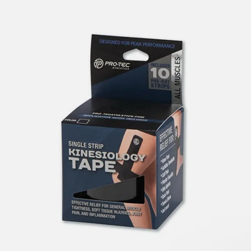Pro-Tec Athletics Single Strip Kinesiology Tape 10 Strips/Roll