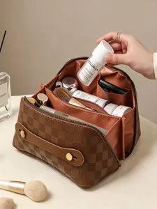 New Women's Large Capacity Waterproof Makeup Bag, Cosmetic Travel Bags, Luxury Travel Cosmetic Case, Skincare Organizer, Toothbrush Holder, Storage Pouch, Travel Beauty Bag, Cosmetics Bag, Travel Essentials