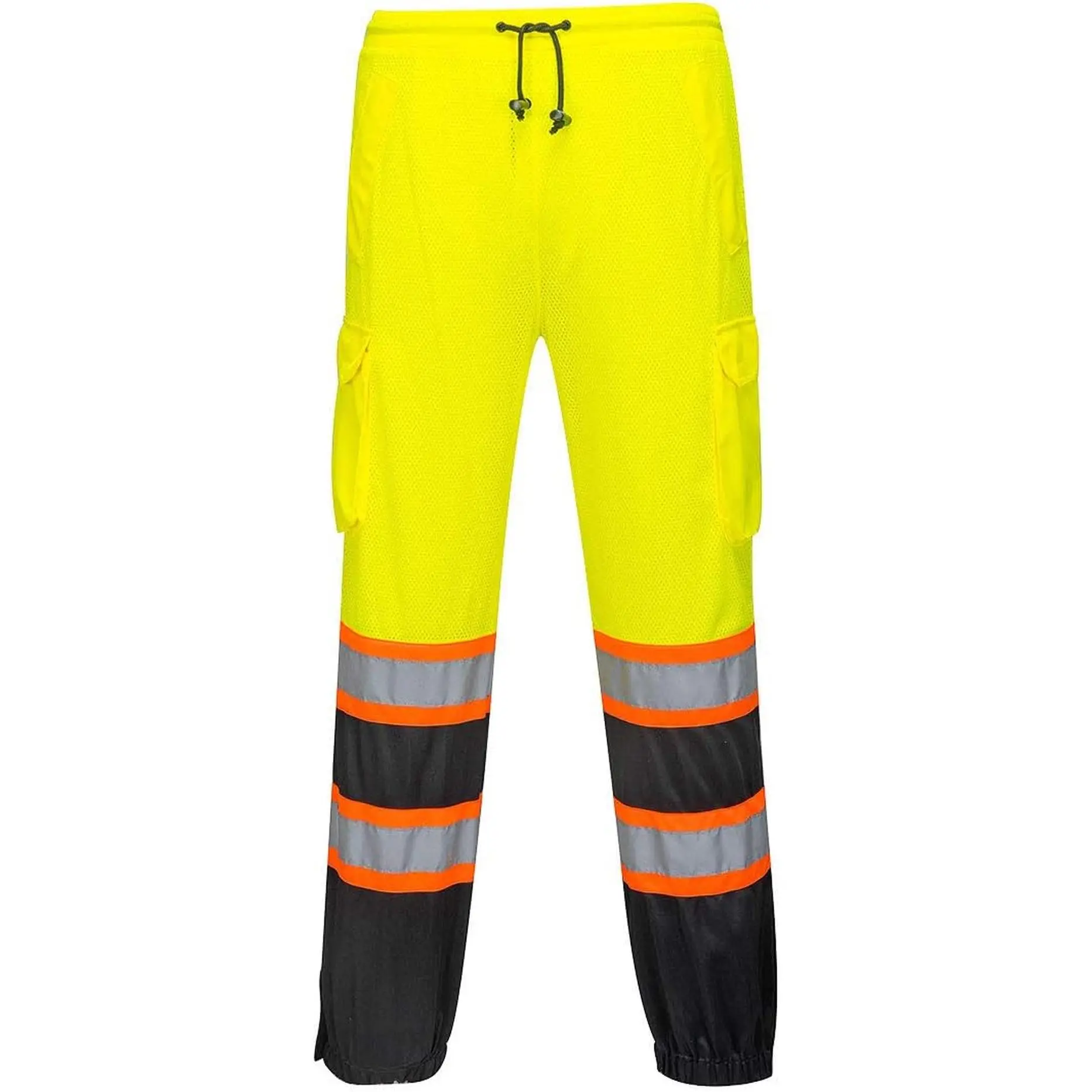US388 High Visibility Two-Tone Reflective Lightweight Mesh over Pants Hi Vis Cargo Safety Work Pants