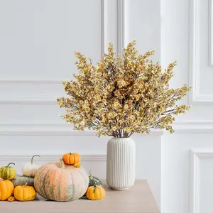 Artificial Baby’s Breath Flowers 10 Bundles Silk Gypsophila with Bendable Stems for Fall Centerpiece Wedding Decor and Table Arrangements