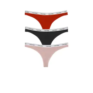 Calvin Klein Underwear Calvin Klein Thong 3 Packs in Rush, Black, & Grey Heather