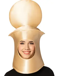 Ultimate Deluxe Beige Pawn Chess Headpiece Mask