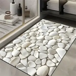 1 pcs soft diatomite non-slip absorbent mat, bathroom floor mat, bathroom doorway quick-drying foot mat, door mat, Bathroom Drying Doormat, bathroom household carpet, bathroom super-absorbent Absorbent floor mat, Home Decor Fall Decor