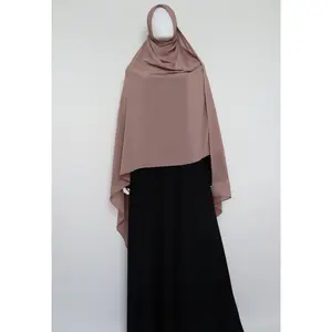 XL Premium Chiffon Hijab - Mauve Brown