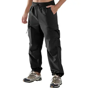 APTRO Men's Baggy Cargo Pants Casual Parachute Pants Relaxed Fit Waterproof for Daily Wear‌ and Outdoor Hiking