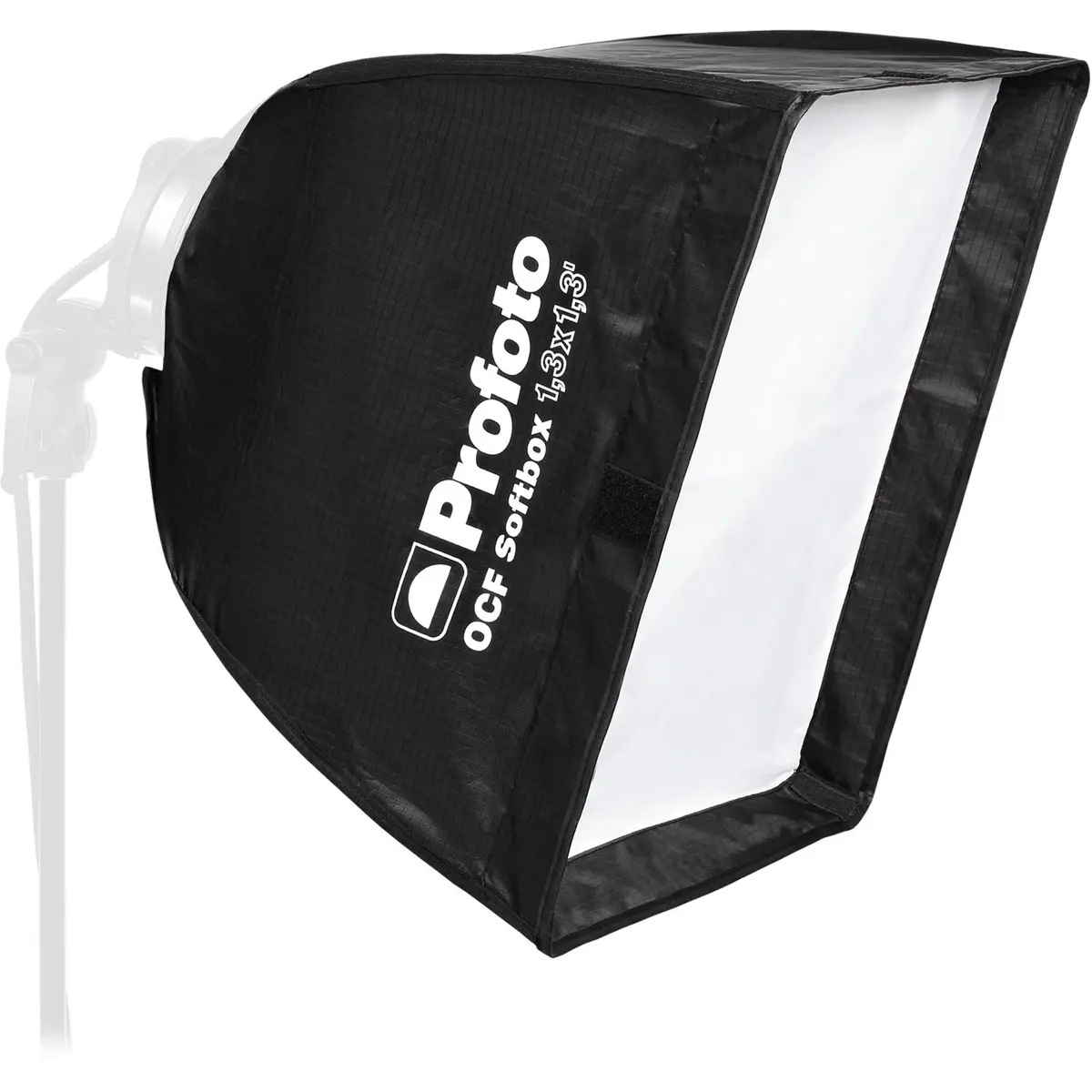 Profoto New Square Off-Camera Flash Softbox - 1.3x1.3ft Camera Accessory, Durable Portable Flash Diffuser with Mounting Ring for Photographers