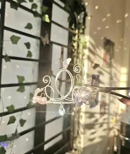 [NEW] Elegant Handmade Flower Cuff Bracelet – Pearl & Crystal Wire Wrap Jewelry, Concert Jewelry 2