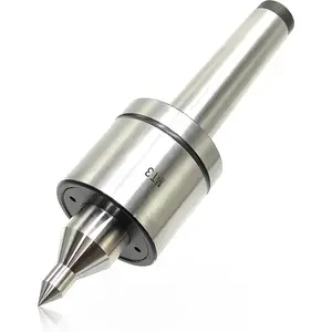 MT3 Live Center Medium Duty Long Nose 60? Triple Bearing Accuracy 0.000197" Morse Taper 3MT Lathe CNC Tool for Lathe Tailstock Machine