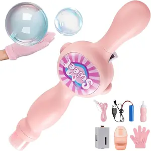 Fog Bubble Machine, Colorful Fog Bubble Machine, Elastic Bubble Wand, Magic Interactive Fog Bubble Maker with Smoke, Favors Supplies Toys Birthday Gifts,Kids Gift Easter presents