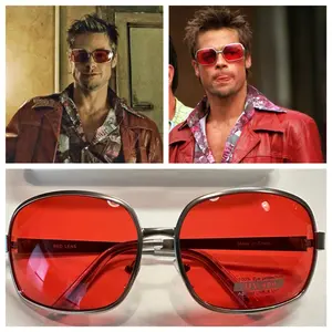 Tyler Durden Sunglasses Shades Fight Club NEW Oliver Peoples 523 Brad Pitt Red