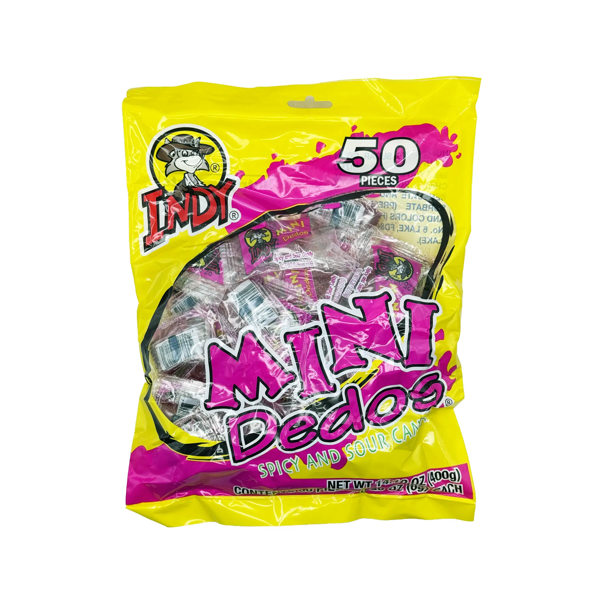 Mini Dedos - 50 Pieces Spicy Tamarind Candy, Mexican Flavored Snack, Individually Wrapped, Sour, Tangy, Savory Dulces Mexicanos Mini Dedos - 50 Pieces Spicy Tamarind Candy, Mexican Flavored Snack, Individually Wrapped, Sour, Tangy, Savory Dulces Mexicanos