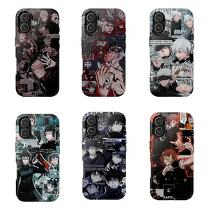 Jujutsu Kaisen Phone Case, 6 Unique Designs Featuring Your Favorite Sorcerers, Anime Core Style Suitable for iPhone 17-11 Pro Max/Plus and  Samsung Galaxy S23-25