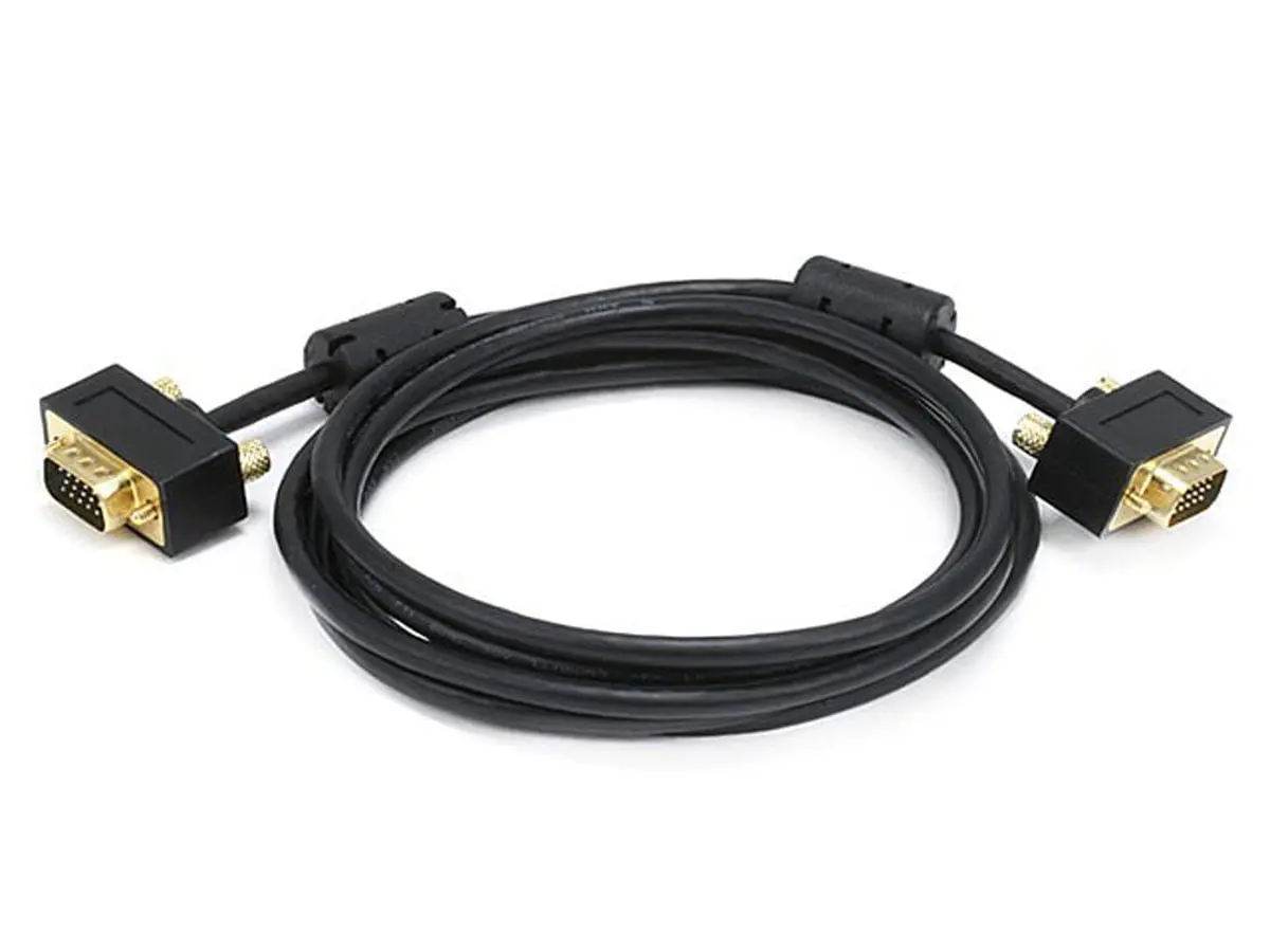 Monoprice 6360 6ft Ultra Slim SVGA Super VGA 30-32AWG M And M Monitor Cable