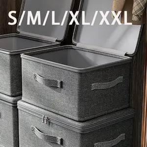 Large Capacity Multi-Functional Foldable Storage Box for Clothes and Fabrics, Durable Design Saving Space, Home Organization Solution, Folding Storage