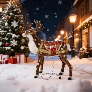 Animated Reindeer with Motion and Music –museum of us gift Indoor Decoration festive home decor Ornaments valentine's day decor ramadan decoration 2026 arreglos para el 14 de febrero baby in bloom baby shower