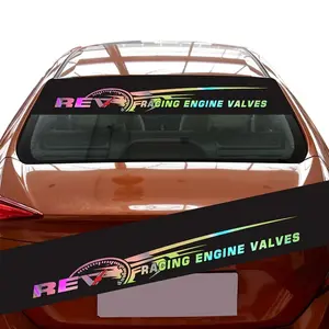 Sport Style Laser Effect Car Sticker, Waterproof and Durable, Self-Adhesive, Ideal for Tuning Car Enthusiasts, Customizable Rear Window Decoration, Decal For Cars, Vinyl Decal