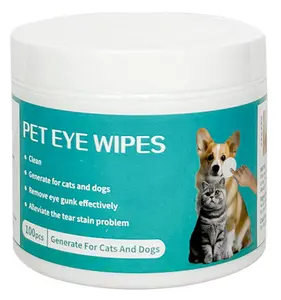 Dog Eye Wipes, Angel Eyes Tear Stain Remover for Dogs, Cat Dog Eye Wipes for Discharge and Crust, Coconut Oil Pet Cleaning Dog Grooming Deodorizing Wipes Wash Cleaner for Eyes, Wrinkle, Face-100pcs