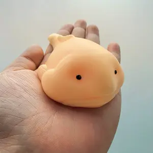 Sunshine Jellyfish Squishy Fidget Toy, Stress Relieving Accessory for Kids and Adults, Ideal Relaxation Plush Animal, Perfect Party Gift for Halloween & Christmas in Rubber