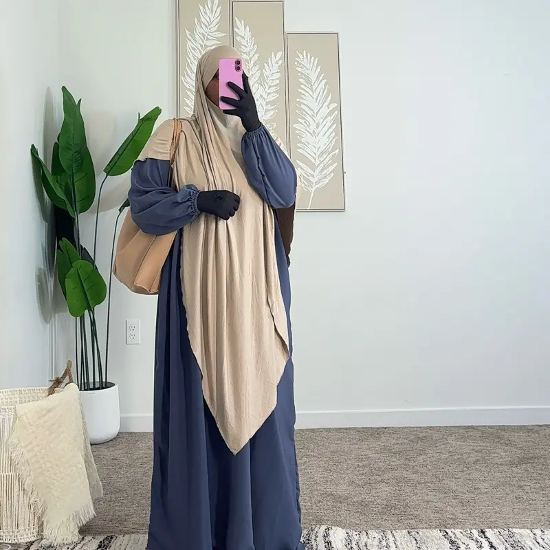 Full-Cover Khimar Jersey for Muslim Women, Modest Religious Wear